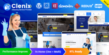 Clenix - Cleaning Services WordPress Theme