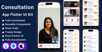 Consultation App | Flutter Consultation App UI Kit  | Online Advice App | Flutter Template