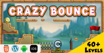 Crazy Bounce HTML5 Construct 3 Game