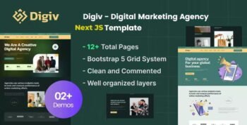 Digiv - Digital Marketing Agency Next JS Template