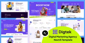 Digtek - Digital Marketing Agency React NextJS Template