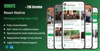 Donate - Sharing & Giving React Native Expo App Ui Kit