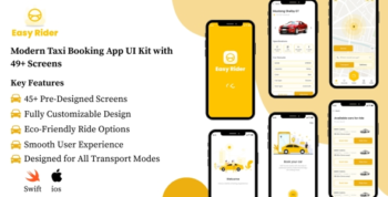 EasyRide - Taxi Booking App UI Kit | Frontend