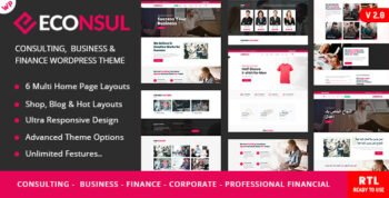 Econsul - Consulting WordPress Theme