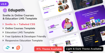 Edupath - Svelte Online Courses & Education LMS Template