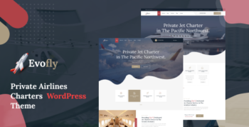 Evofly - Private Airline Charter WordPress Theme