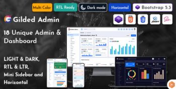 Gilded - Bootstrap Admin Template Dashboard