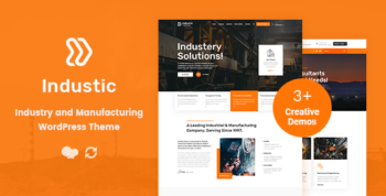 Industic - Factory and Manufacturing WordPress Theme