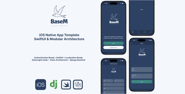 Ios Native Sheet Ui iOS Native App Template SwiftUI & Modular Architecture - Thememarts