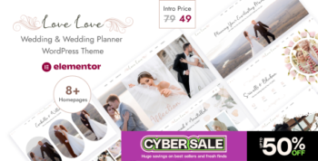 Lovelove - Wedding & Planner WordPress Theme