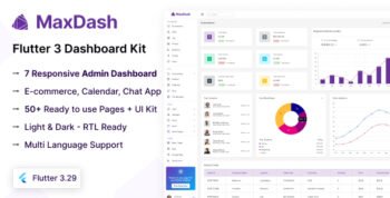 MaxDash - Flutter Admin & Dashboard Kit