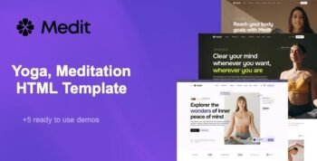 Medit - Modern Yoga, Fitness & Meditation HTML Template