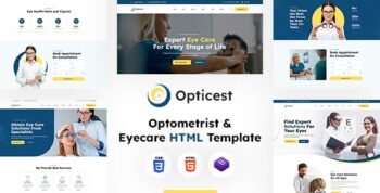 Opticest | Optometrist & Eyecare HTML Template