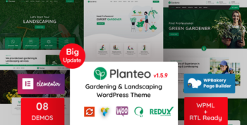 Planteo - Gardening and Landscaping WordPress Theme