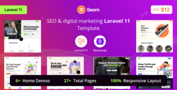 Seom - SEO & digital marketing Laravel 11 Template