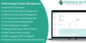 Service Hub SaaS - Vehicle Repair Center Management