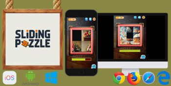 Sliding Puzzle Portrait - HTML5 Game (Phaser 3)