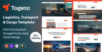 Togeto - Logistics, Transport & Cargo Business Template