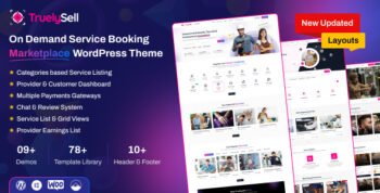 Truelysell - On Demand Service Booking Marketplace WordPress Theme