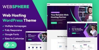 WebSphere | Web Hosting WordPress & WHMCS Theme