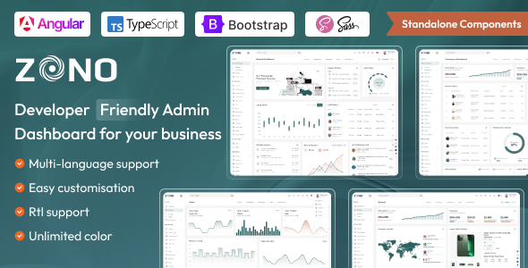Zono – Angular 19 Admin Dashboard Template - Thememarts