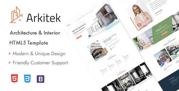 Arkitek – Architecture & Interior HTML5 Template - Thememarts