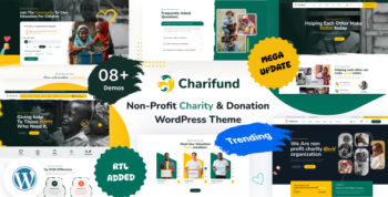 ChariFund - Charity & Donation Foundation WordPress Theme Multipurpose
