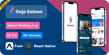 Gojo Saloon Hair Care Mobile App React Native Template