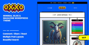 Oxxo - Personal Blog & Magazine WordPress Theme
