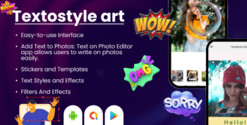 Textostyle Art - Stylish Text on Photo - Smoke Effect - PIP Camera Effect - Text Photo Editor