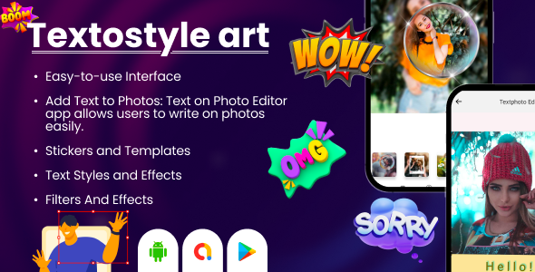 Textostyle Art - Stylish Text on Photo - Smoke Effect - PIP Camera Effect - Text Photo Editor