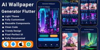 AI Wallpaper Generator Flutter App | ChatGPT Wallpaper Maker | AI Background Designs