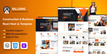Billdins - Construction & Business React Next Js Template