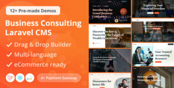 Bione - Business Consulting Laravel CMS With Live Page Builder