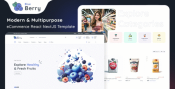 Blueberry - eCommerce React NextJs Template