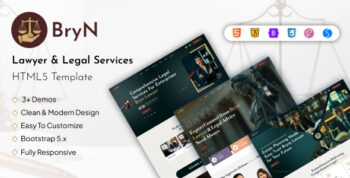 Bryn - Lawyer & Legal Services HTML5 Template