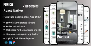 Funica - Furniture Ecommerce React Native Expo Ui Kit