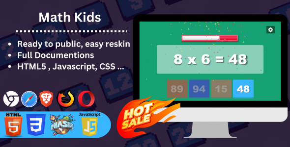 Math Kids HTML5 Game