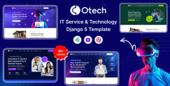 oTech - Django IT Solutions & Technology Startup Template