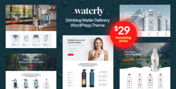 Waterly - Drinking Water Delivery WordPress Theme