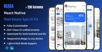 Reasa - Real Estate React Native CLI App Ui Kit