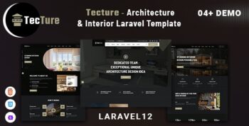 Tecture - Architecture & Interior Laravel Template
