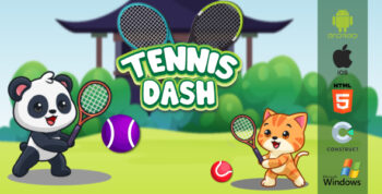 Tennis Dash – HTML5 Arcade Sports Game | Android, iOS, Windows + Construct 3 Source Code