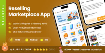 2 App Template | Classifieds App| Re-seller App | Buying Selling App | Online Selling App | DeliSell