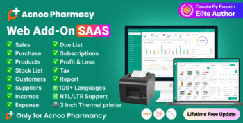 Acnoo Pharmacy - Web Add-on SAAS