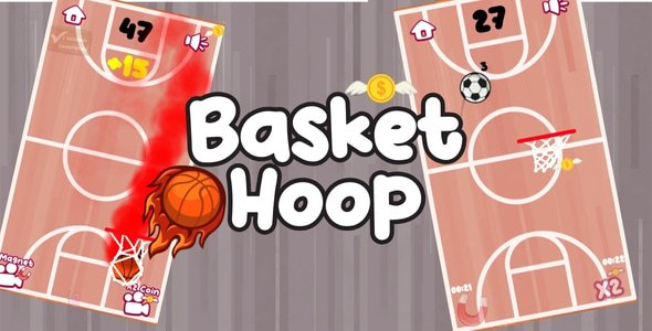 Basketball Hoop Game - (Hyper-Casual, HTML5, Construct 3)