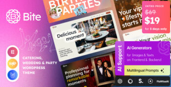 Bite — Catering, Wedding & Party WordPress Theme