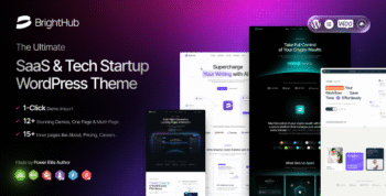 BrightHub - SaaS & Tech Startup WordPress Theme