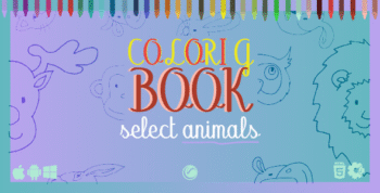 Coloring Book: Select Animals | HTML5 Construct Game