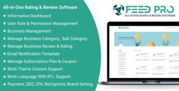 FeedPro SaaS - All-in-One Rating & Review Software